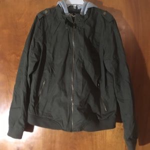 Olive green jacket/hoodie
